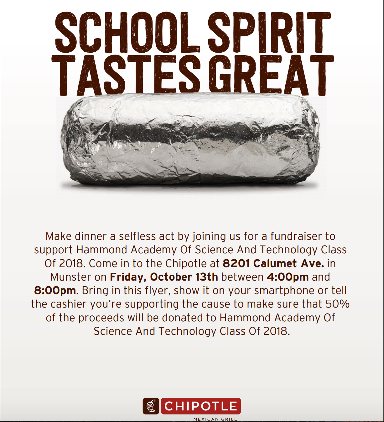 chipotle fundraiser