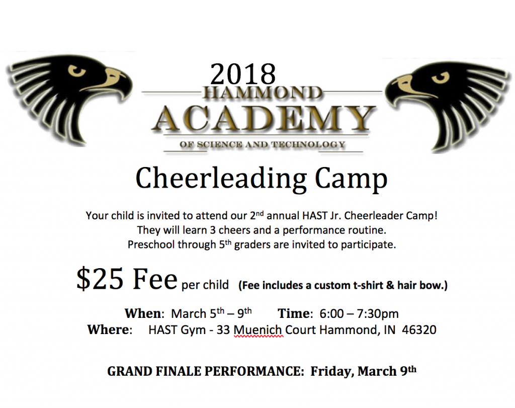 Cheerleading camp Flyer