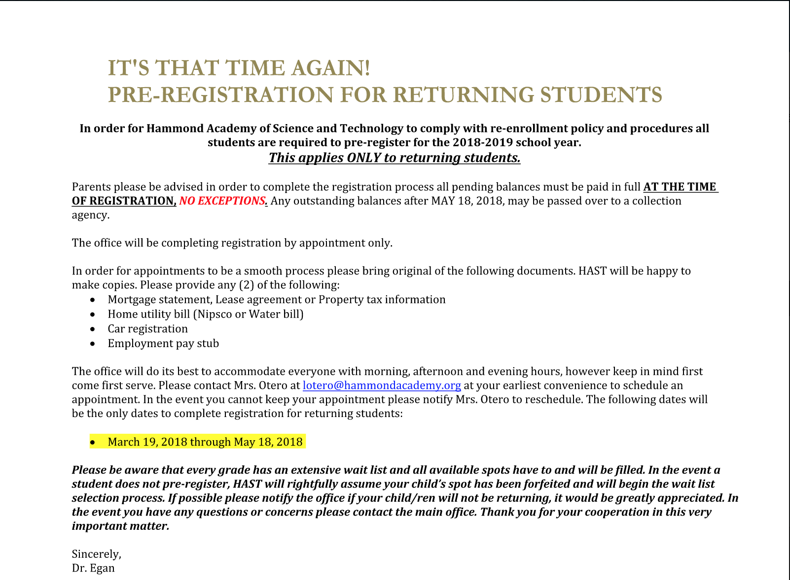 pre-registration 18-19