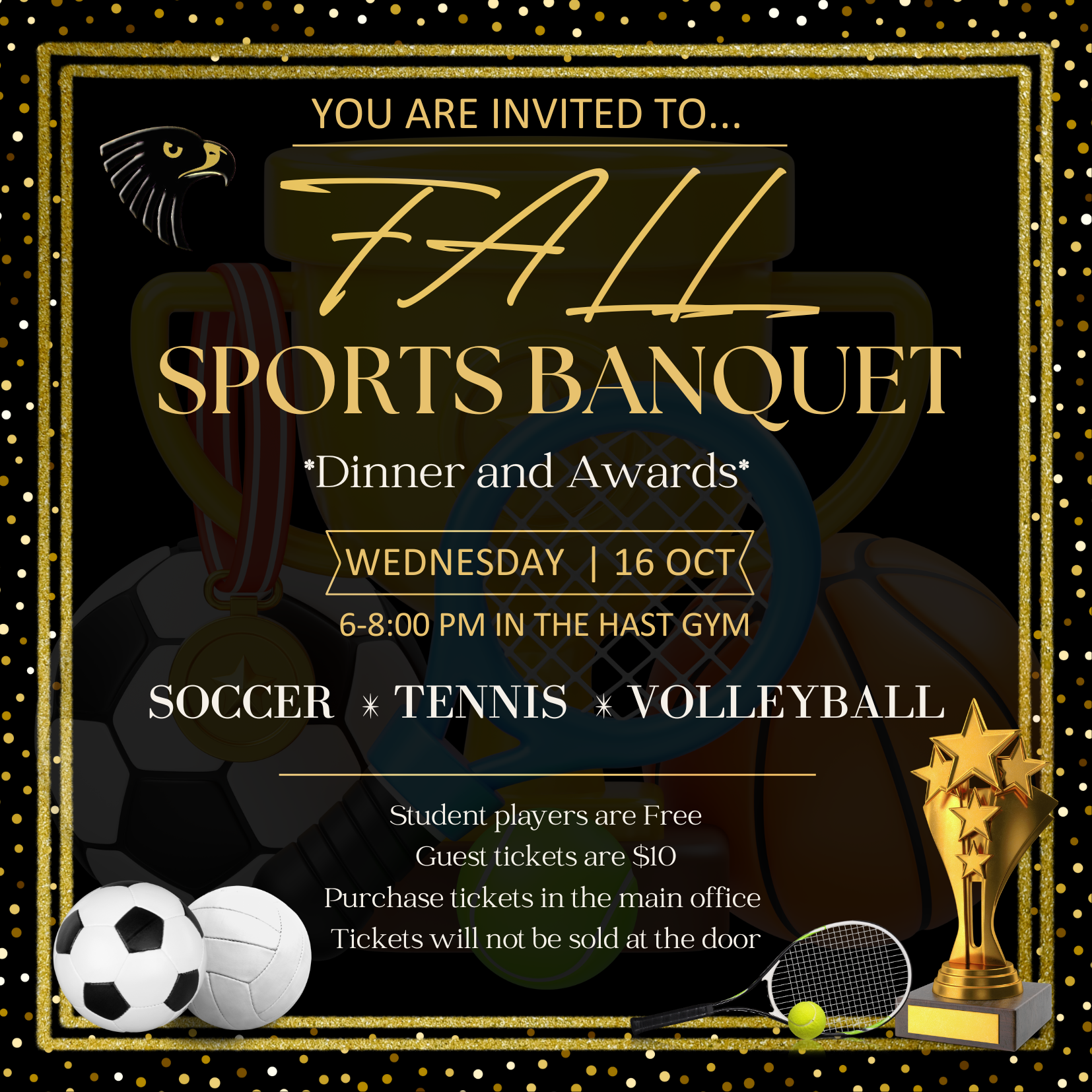 HAST Fall Sports Banquet Poster
