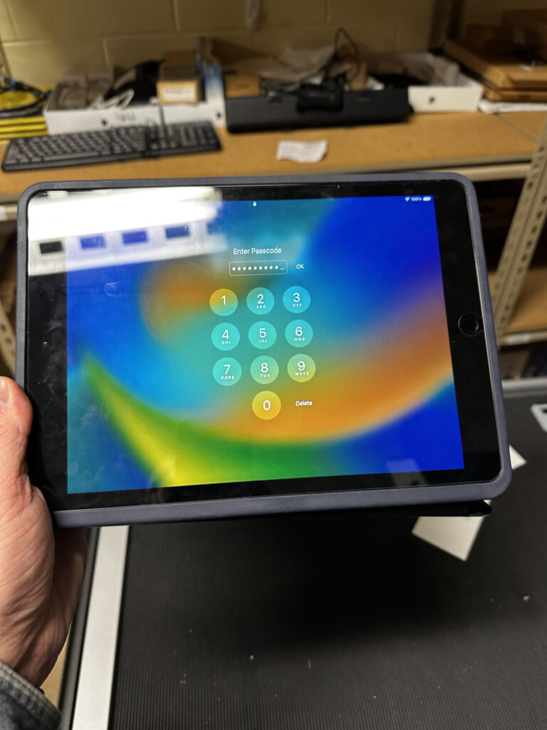 keyboard behind iPad